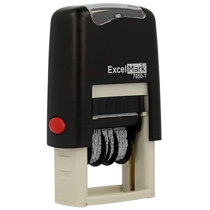 Amazon.com : ExcelMark Scanned Date Stamp - Compact Size